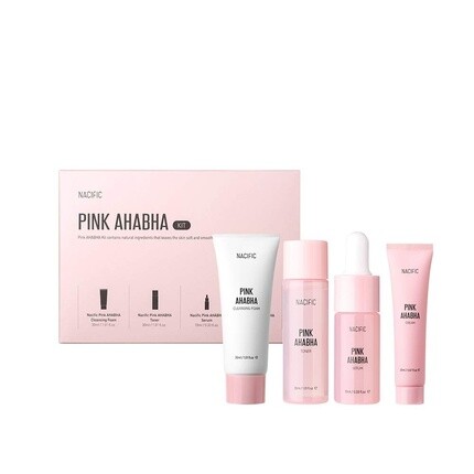 

Nacific Розовый набор Aha Bha Kit для ухода за кожей в дорожном формате