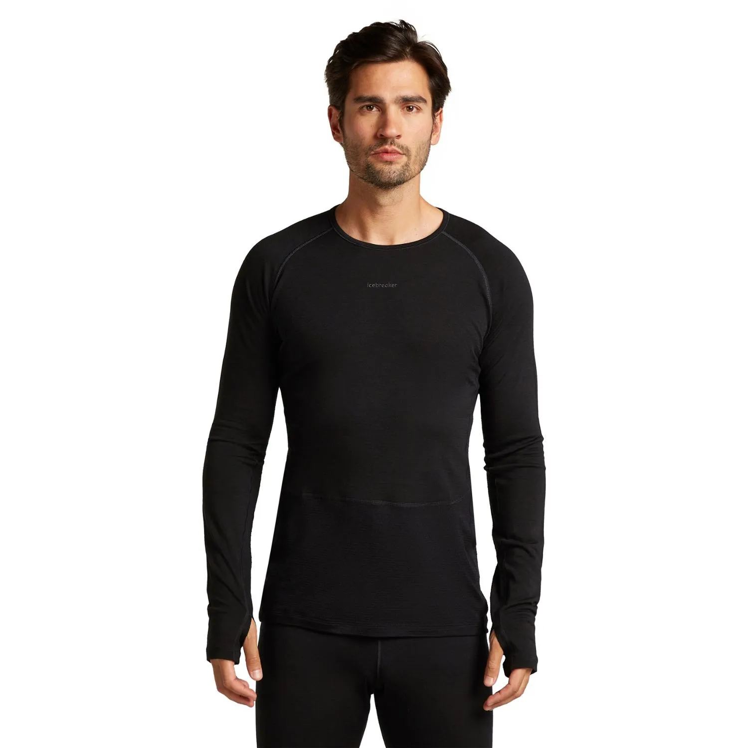 

200 ZoneKnit Длинный Рукав Базовый Слой Icebreaker, Black