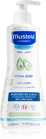 

Увлажняющее молочко для тела для детской кожи Mustela Bébé Hydra Bébé, 500 ml