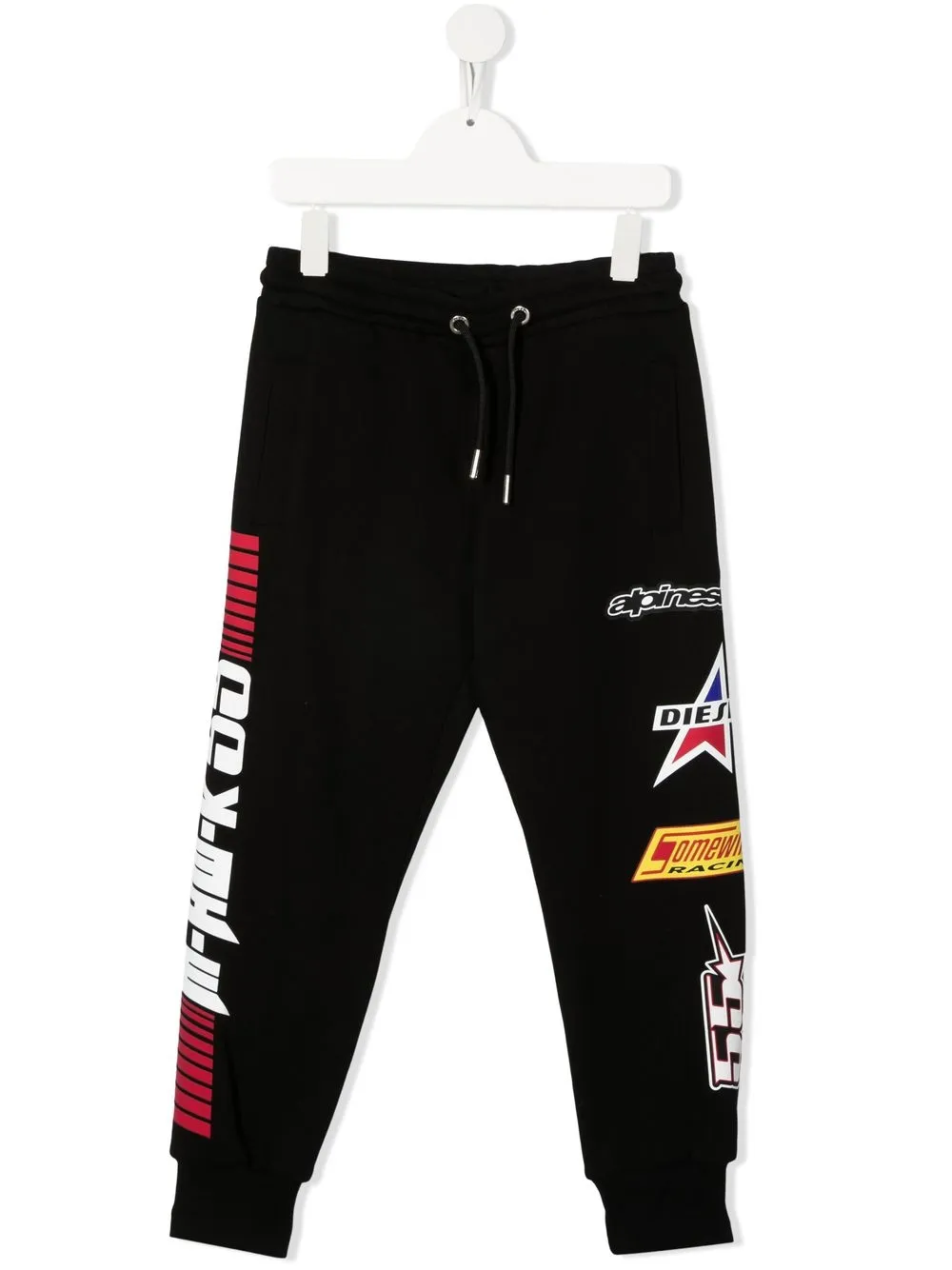 

Спортивные брюки с логотипом Diesel Kids, черный