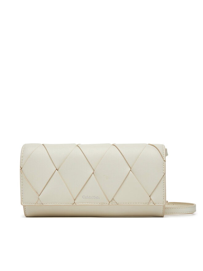 

Сумка Ck Woven Convertible Wallet Bag K60K612970 Calvin Klein, белый