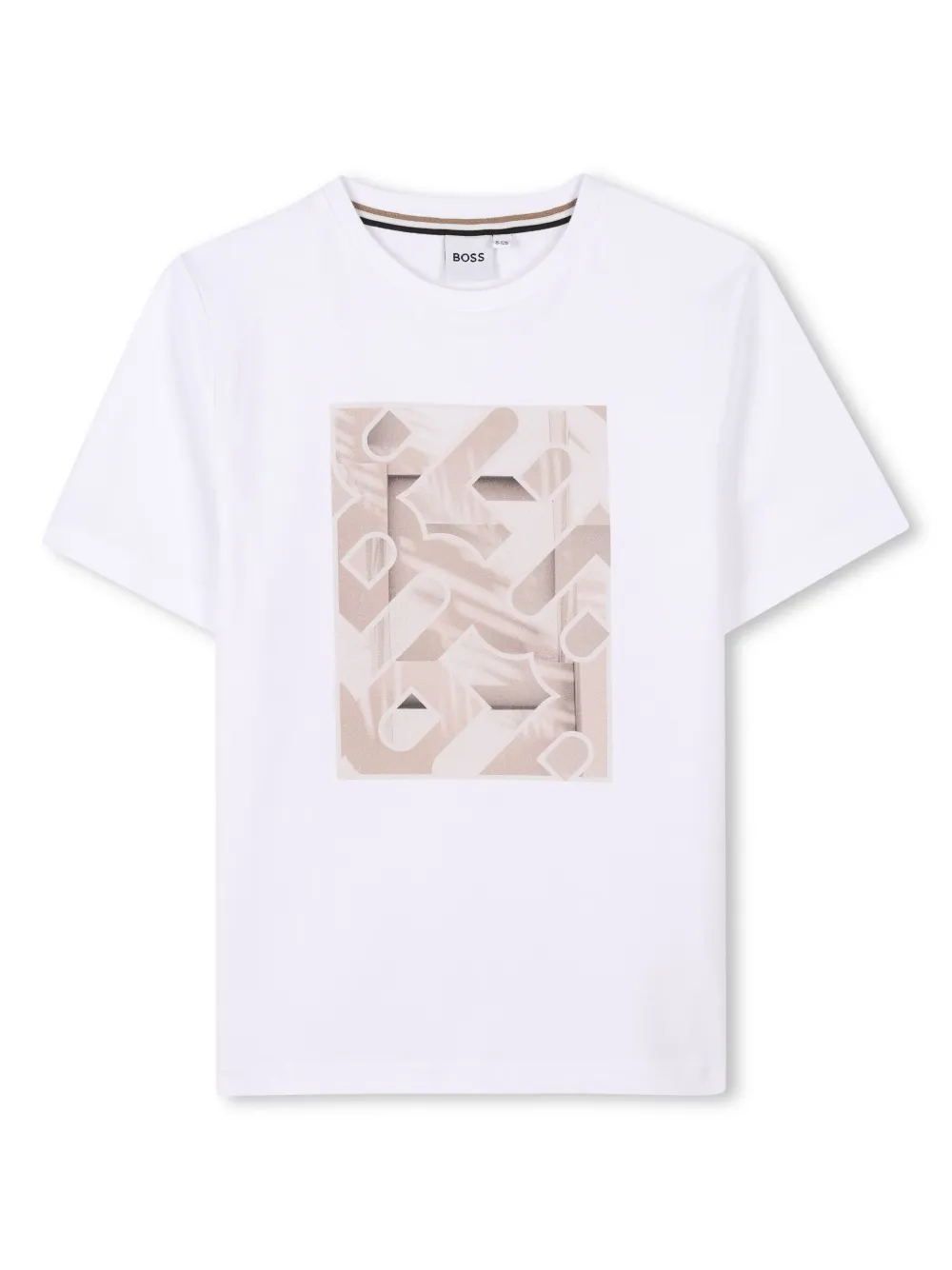 

Футболка с принтом BOSS Kidswear, белый