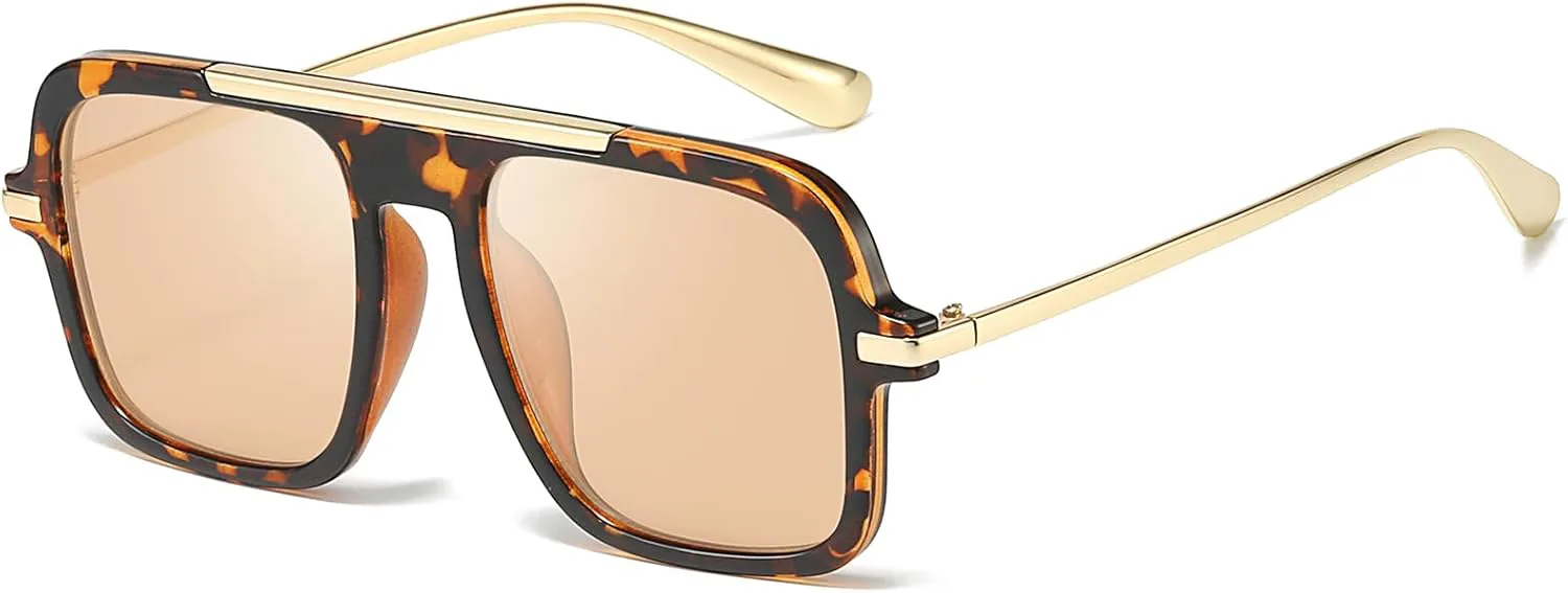 

Солнцезащитные очки SODQW квадратной формы для женщин, большая оправа, защита от УФ-излучения, подходят для вождения и повседневного ношения, 01-tortoise/Brown