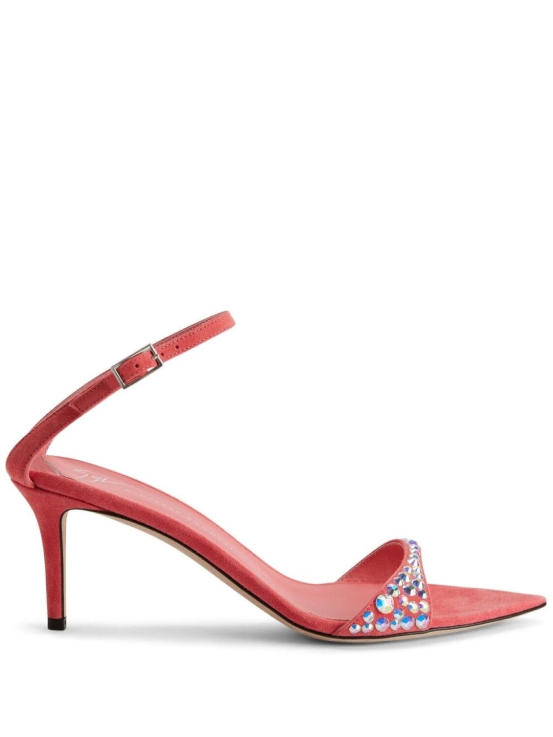 

Giuseppe Zanotti босоножки Intriigo Queen со стразами, розовый