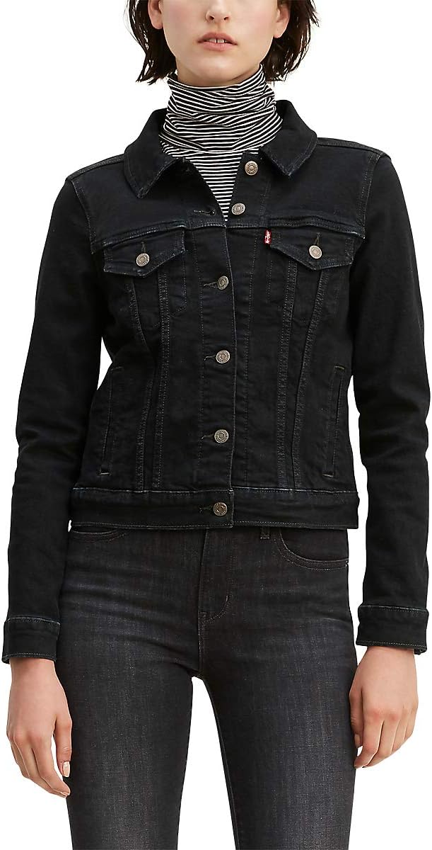 

Levi's Женская оригинальная куртка Trucker, Black Air