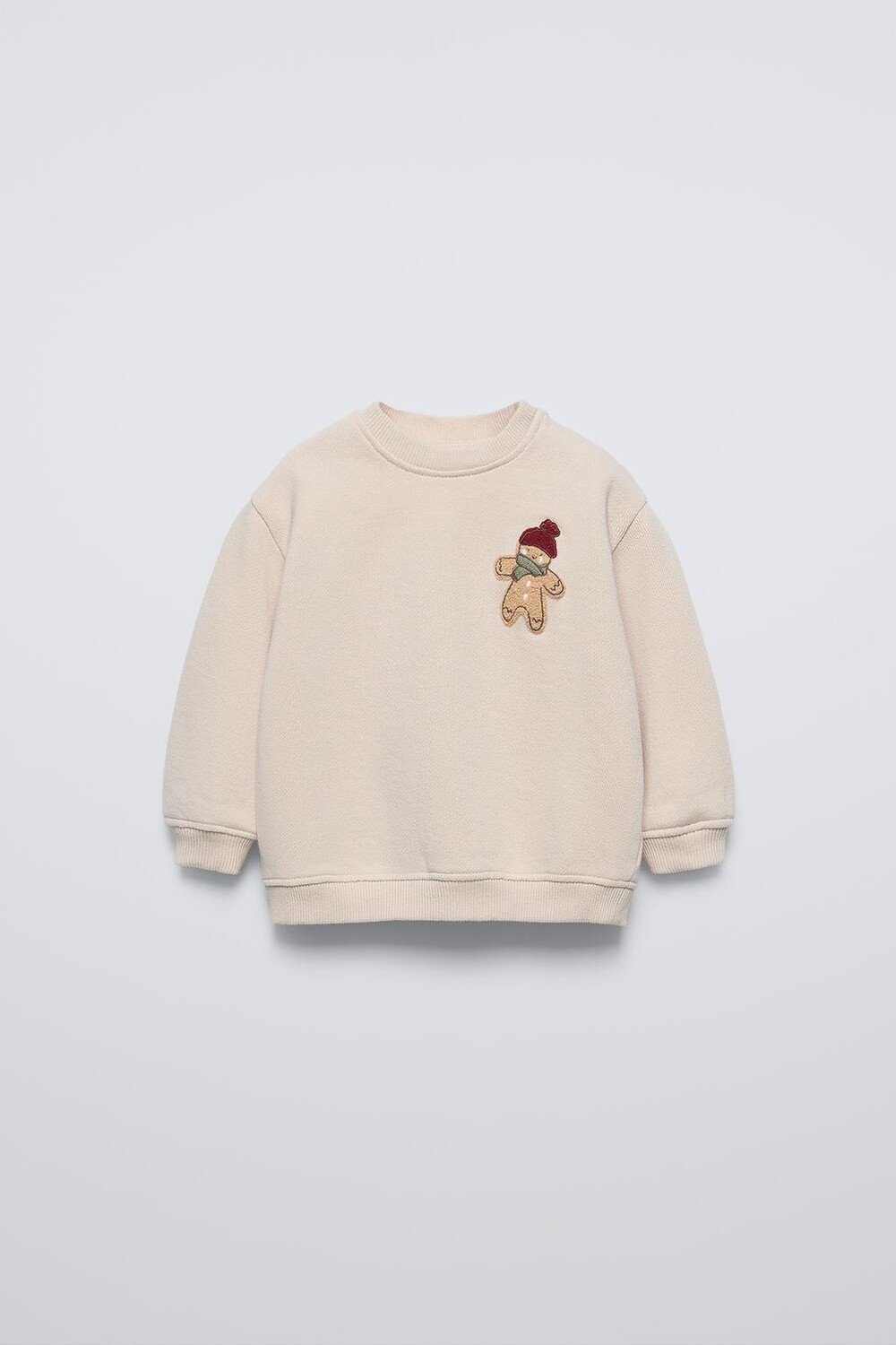 

Толстовка с нашивкой biscuit ZARA, светло-бежевый