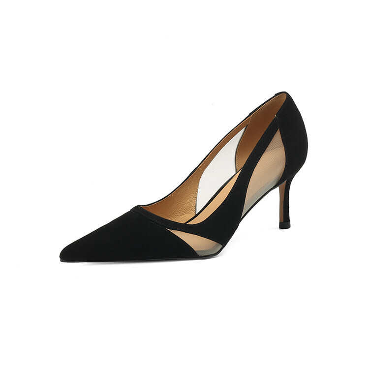 

Туфли женские на высоком каблуке Qiaoliner, цвет Black 8.5cm