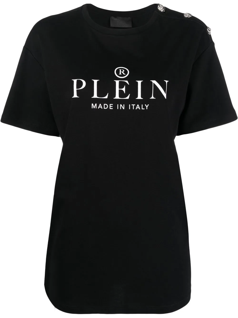 

Футболка с принтом Made in Italia Philipp Plein, черный