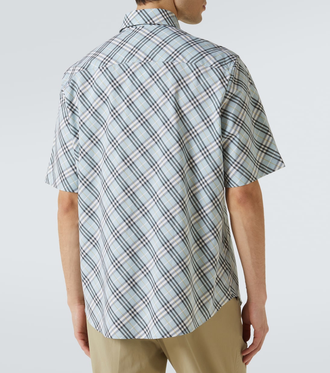 Рубашка Burberry Хлопковая в клетку Breeze Ip Check — фото 4