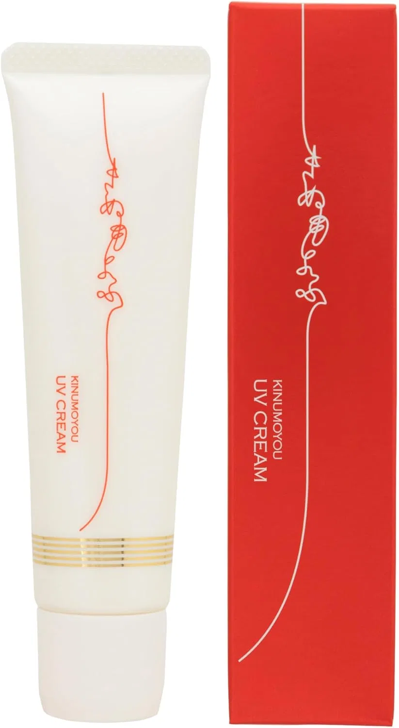 Солнцезащитный крем Kinumoyofu UV Cream SPF 50, 30 г, белый Silk Pattern
