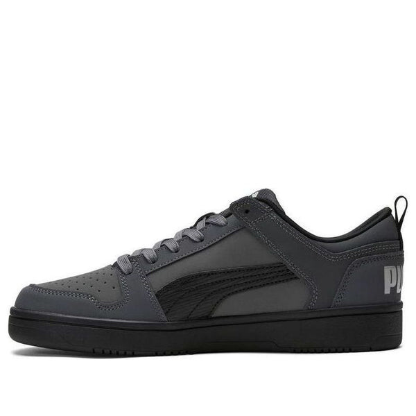 

Кроссовки rebound layup low 'black castlerock' Puma, черный