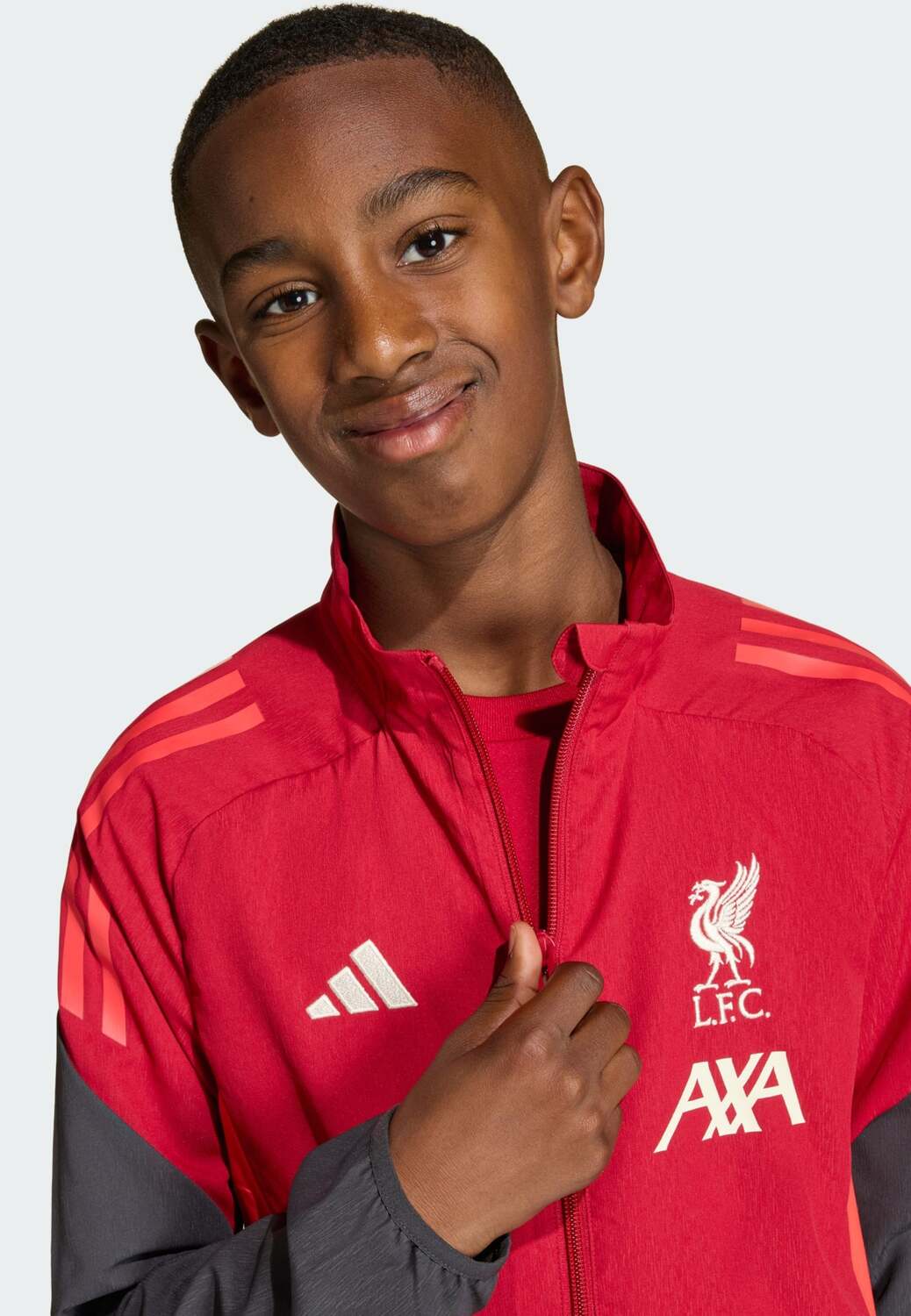 Adidas Performance Спортивная куртка 'FC Liverpool Tiro 25 Competition' в цвете Red, Orange Red — фото 4