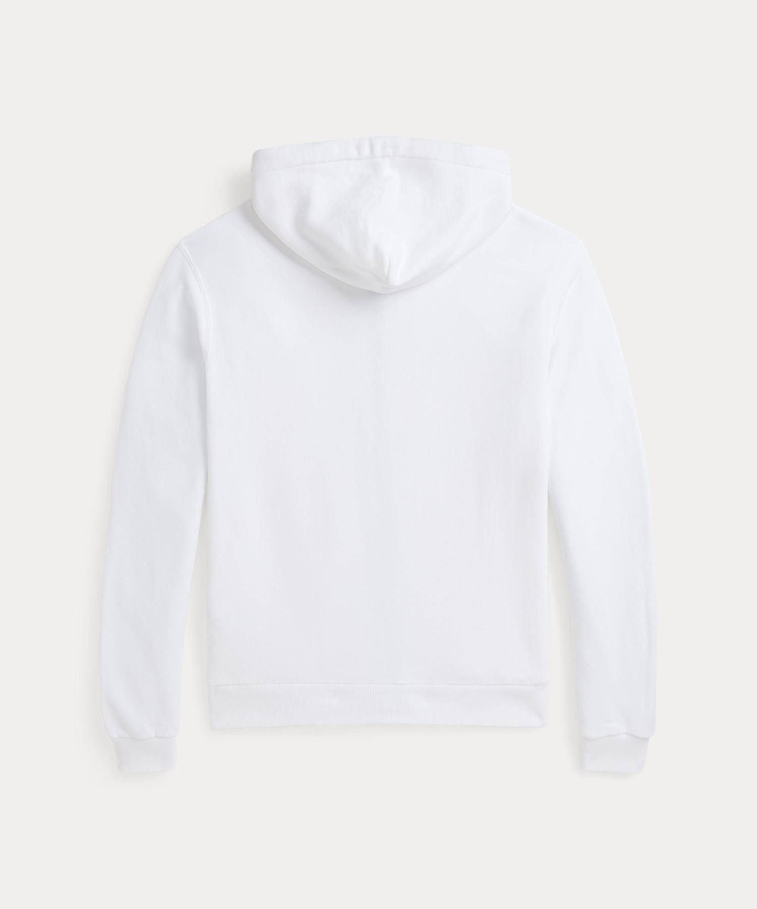 Толстовка на молнии из хлопкового флиса Polo Ralph Lauren, 100 White — фото 2