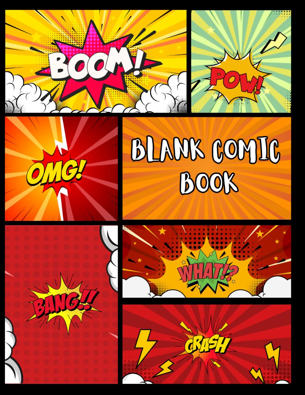 

Blank Comic Book for Kids: 100+ Comic Panel Pages for Drawing, Doodling, and Storytelling - Perfect for Kids, Teens, and Beginners (Independently published)