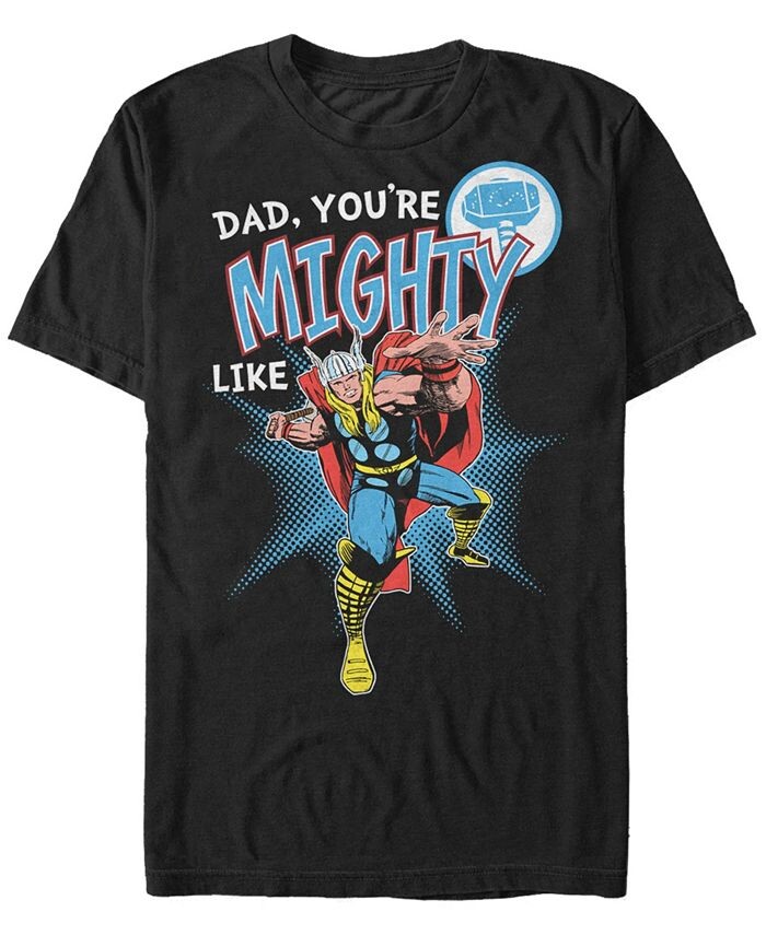 

Мужская футболка с короткими рукавами Mighty Like Thor из коллекции комиксов Marvel Fifth Sun, черный