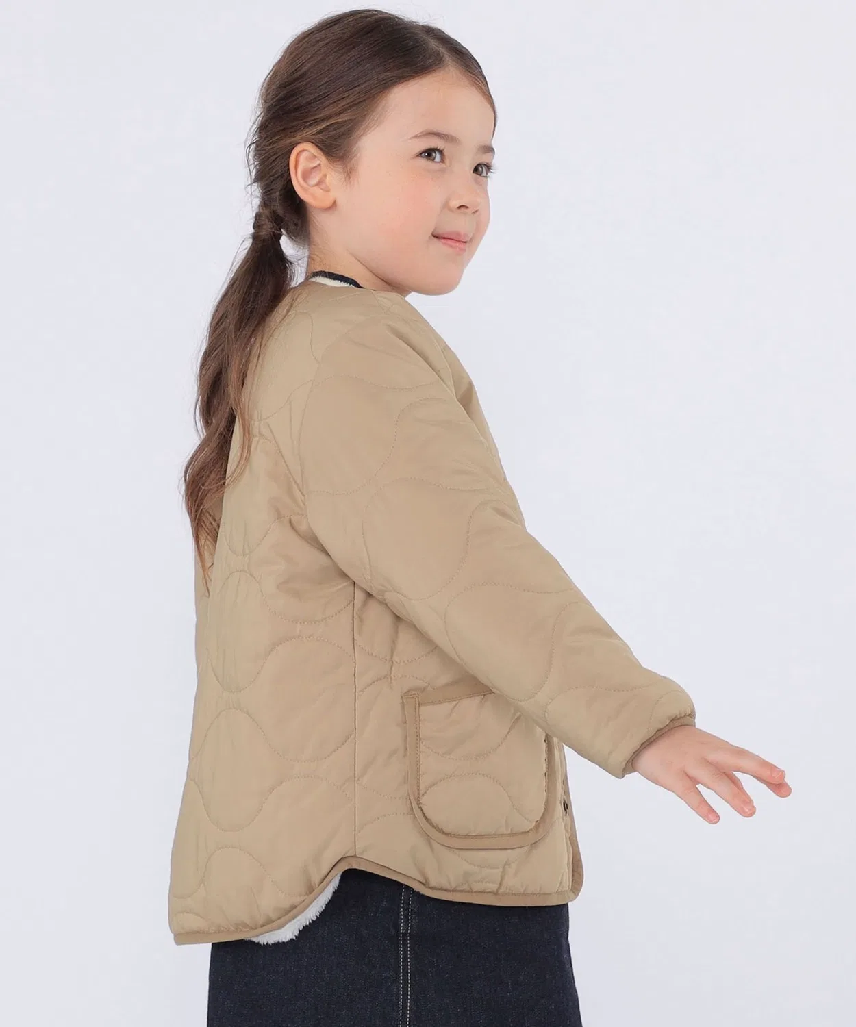 Куртка детская двусторонняя SHIPS KIDS 100-130 см оливковый — фото 4