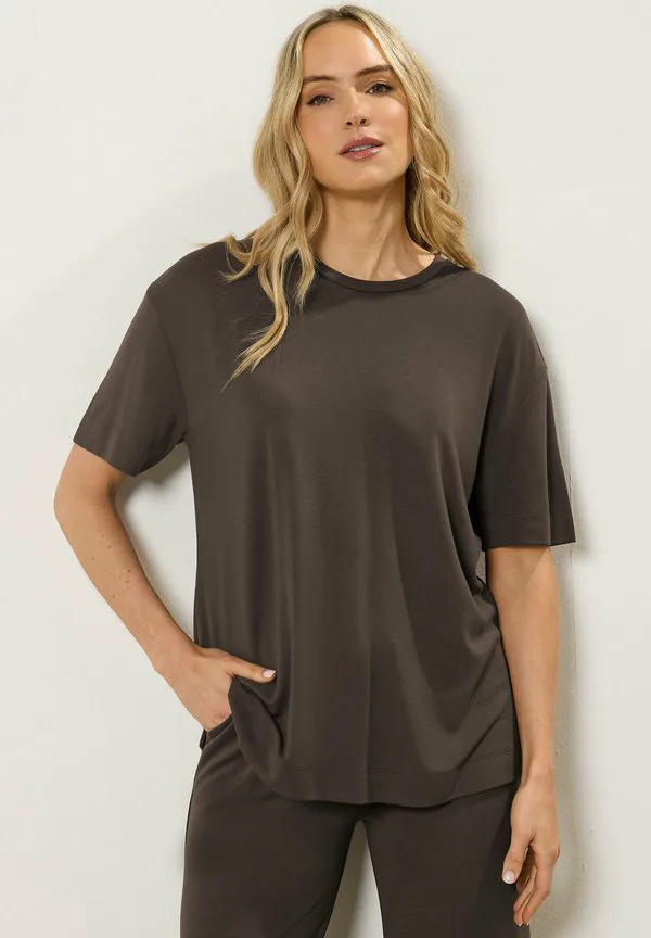 

Простая футболка Long Tall Sally, Chocolate, Коричневый, Простая футболка Long Tall Sally, Chocolate
