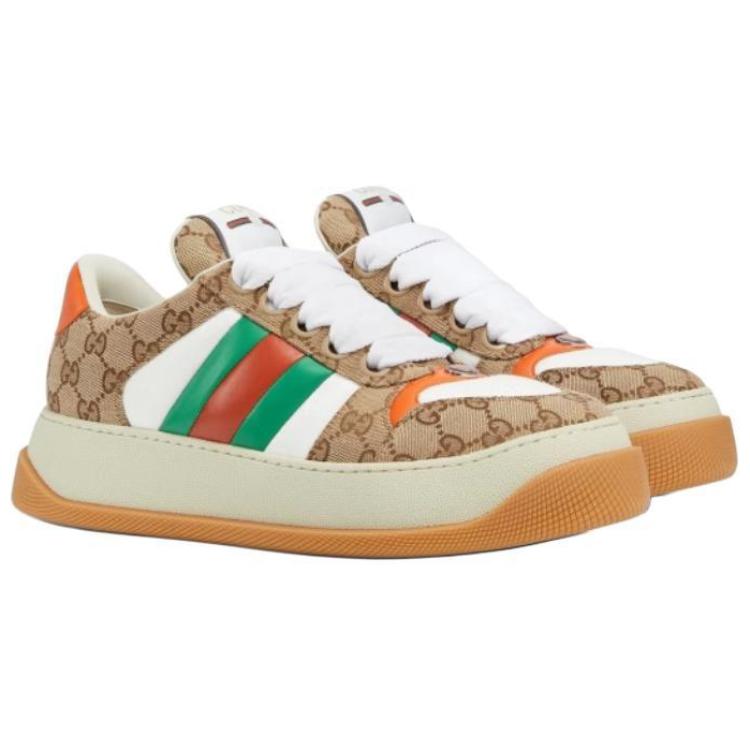 GG Low-Top Skateboard Shoes Men's Dark Brown GUCCI — фото 3