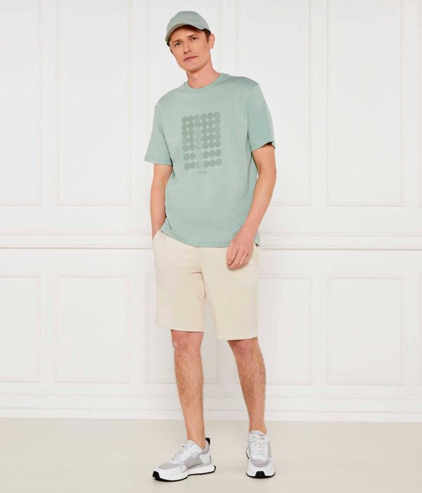 Футболка с принтом в полоску c Loose fit Boss Green, зеленый — фото 2