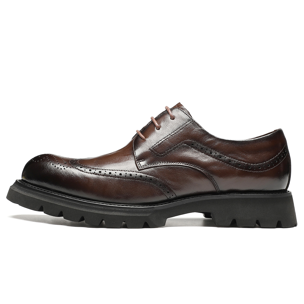 

ST&SAT Мужские повседневные туфли мужские низкие черно-коричневые коричневые, цвет Brown