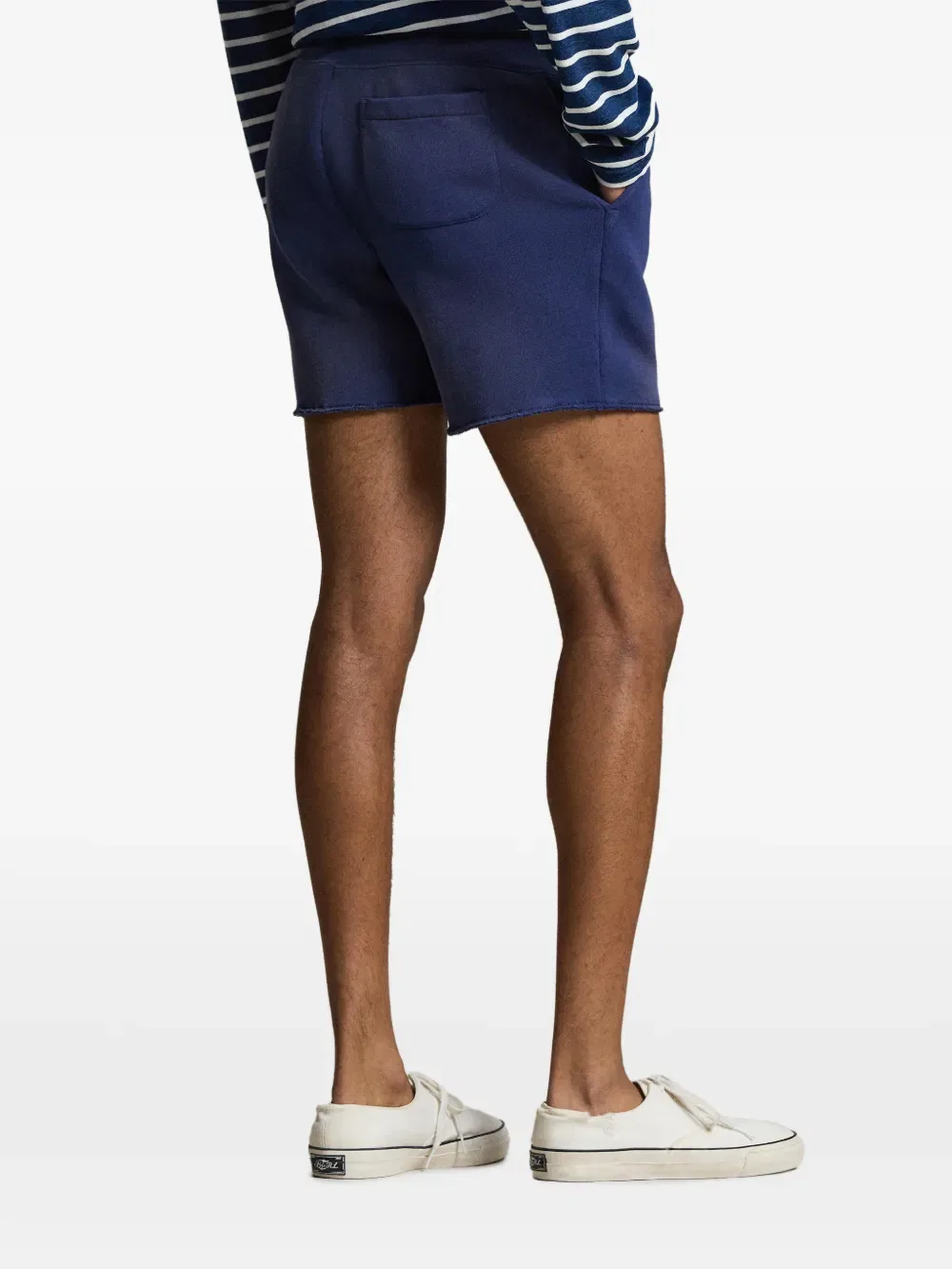 Шорты с графическим принтом и завязками Polo Ralph Lauren, синий — фото 3