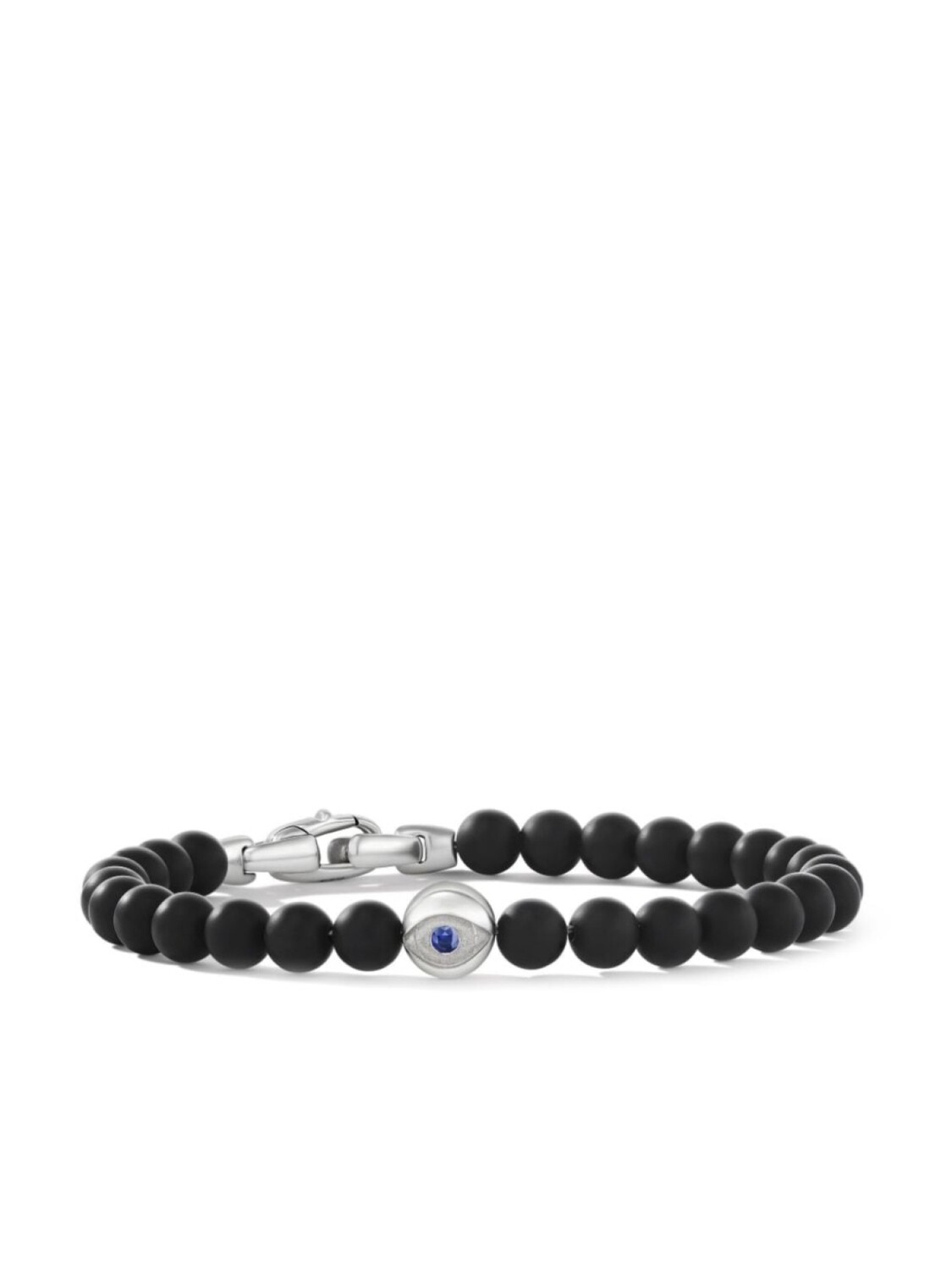 

Браслет Spiritual Beads с ониксом и сапфиром David Yurman, серебряный
