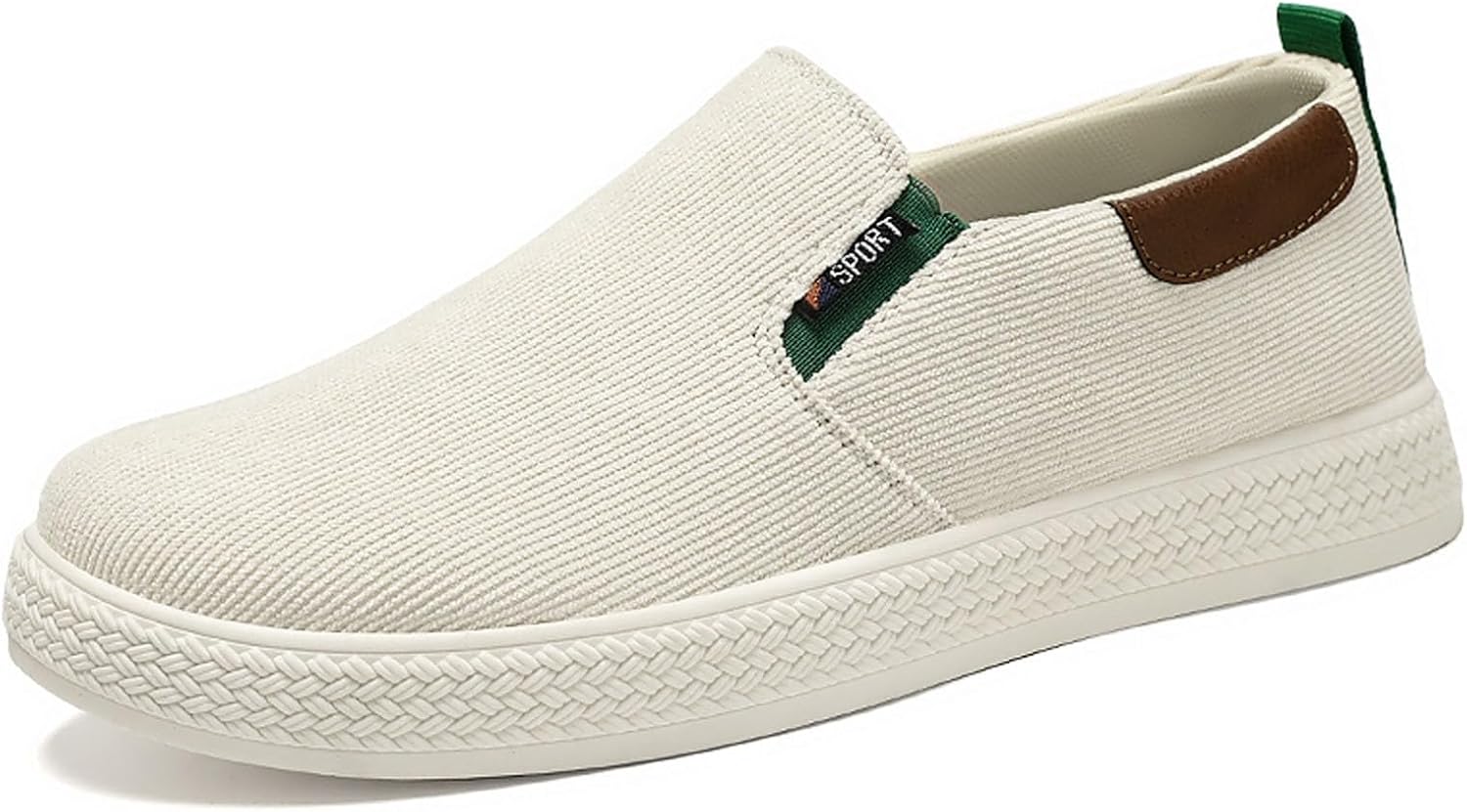 

Мужские дышащие повседневные кроссовки, легкие, удобные, слипоны для прогулок, путешествий и повседневной носки, с мягкой подошвой Generic, белый