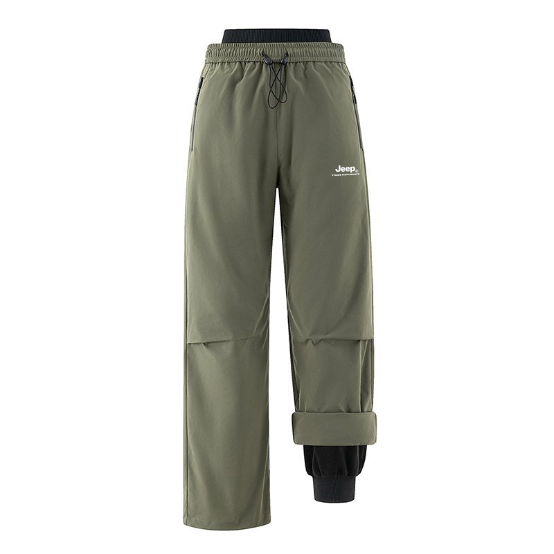 

Повседневные брюки Unisex Moderate Straight Fit Jeep, army зеленый