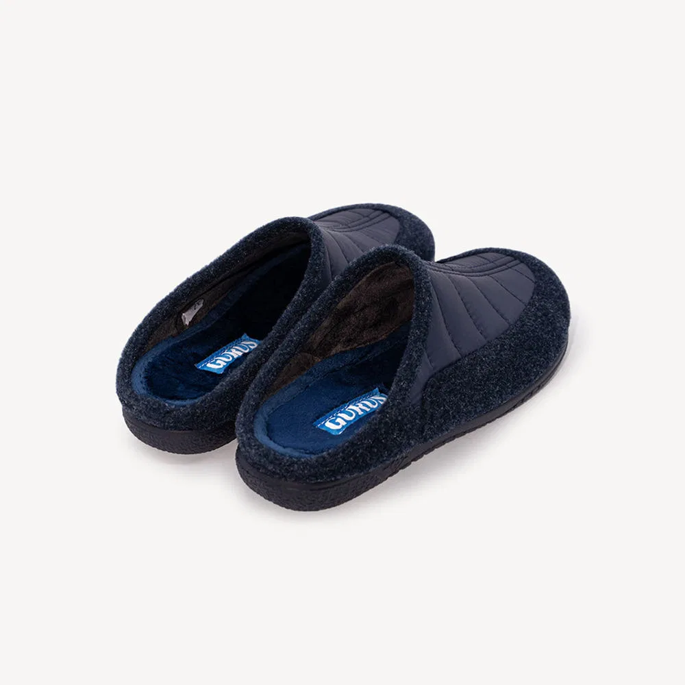 Мужские тёмно-синие зимние шлёпанцы Cadiz New от Gurus Shoes — фото 3