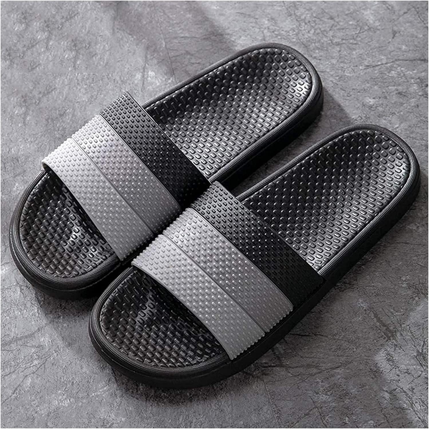 

Душевые тапочки для мужчин, домашние тапочки для мужчин, массажные тапочки для ванной, домашние пляжные тапочки, легкие ПВХ тапочки для женщин и мужчин, шлепанцы для душа, обувь для бассейна (Цвет: B; Размер: 40-41) Eierfskiot, 40-41 A