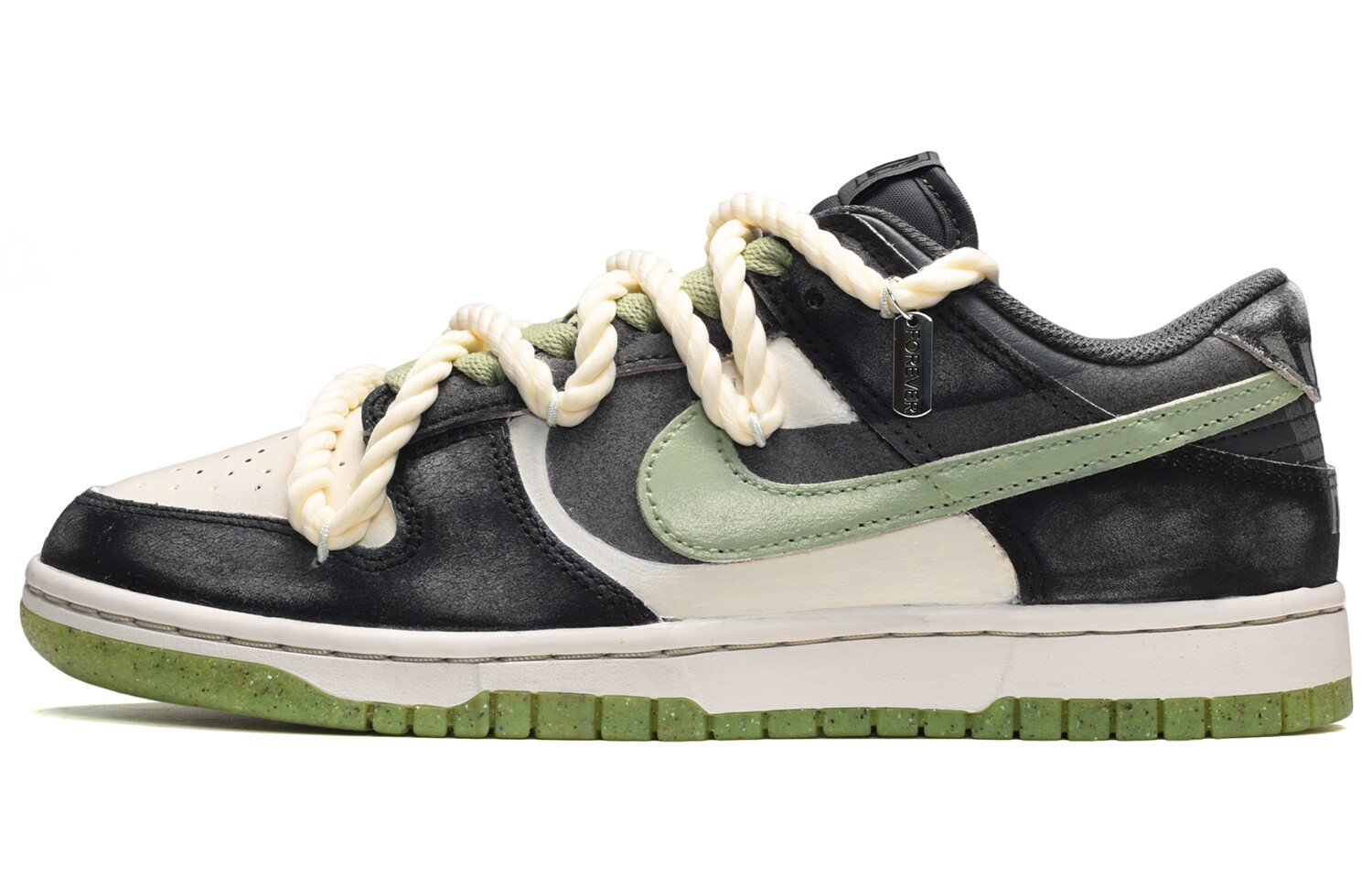 

Кроссовки Nike Dunk Skateboard Shoes Men Low-Top Black White Green