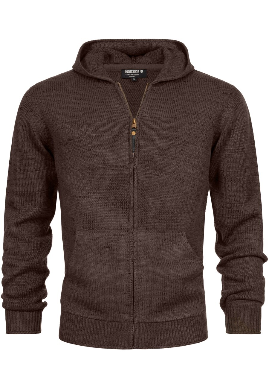 

Кардиган INDICODE JEANS Knit Cardigan Gage, темно-коричневый
