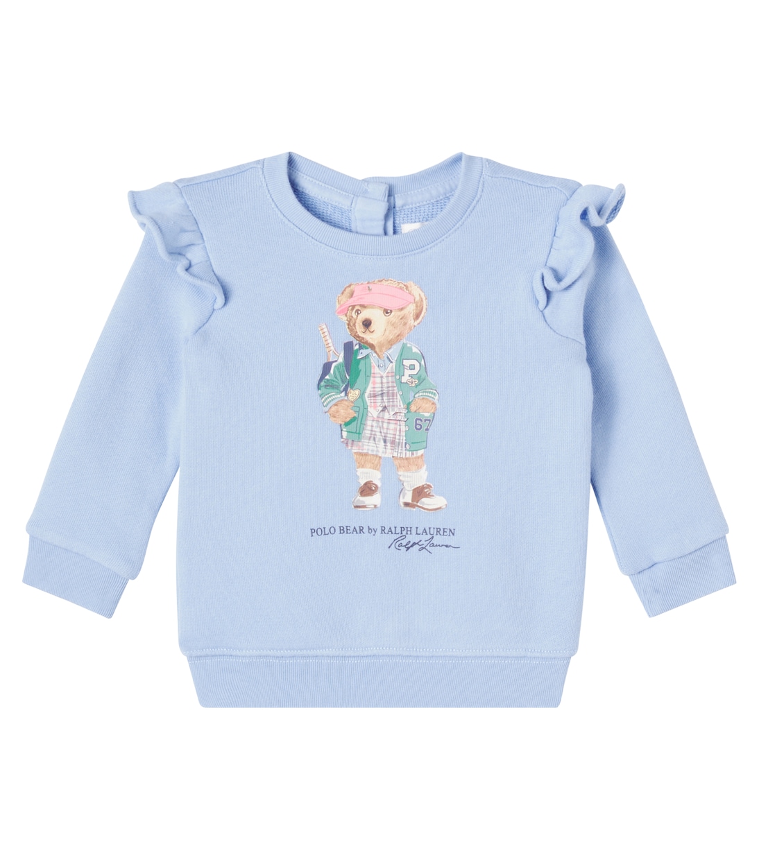 

Детский свитшот из флиса с медвежонком Polo Bear Polo Ralph Lauren Kids, Chambray Blue