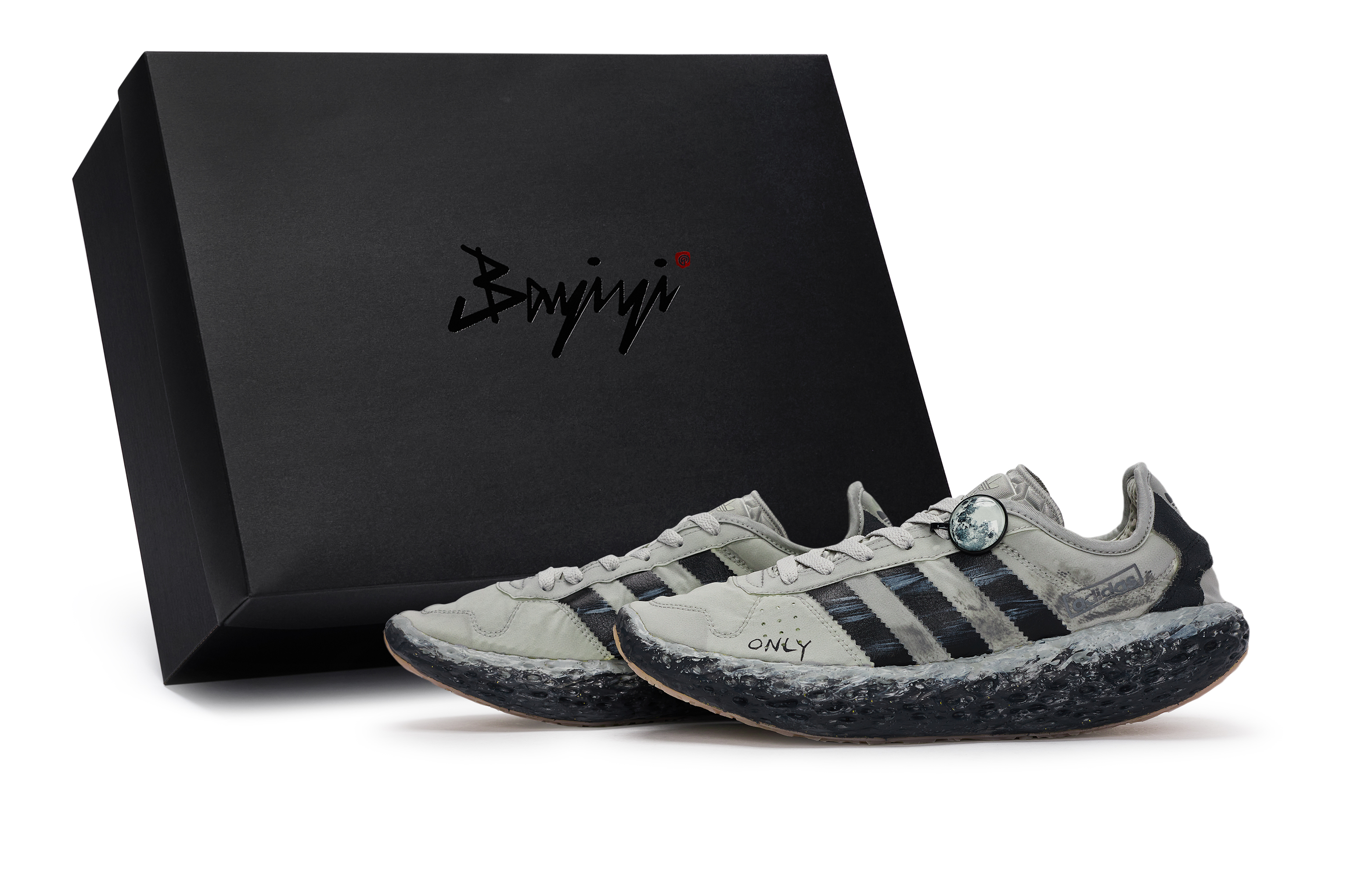 

Adidas Originals Кроссовки Zponge Slip с низким верхом, устойчивые к истиранию, мужские, черно-серые