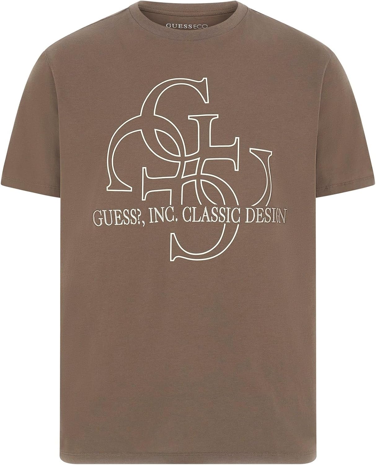

Мужская футболка Eco Short Sleeve Classic Quattro G Tee GUESS, Walnut Shell, Коричневый, Мужская футболка Eco Short Sleeve Classic Quattro G Tee GUESS, Walnut Shell