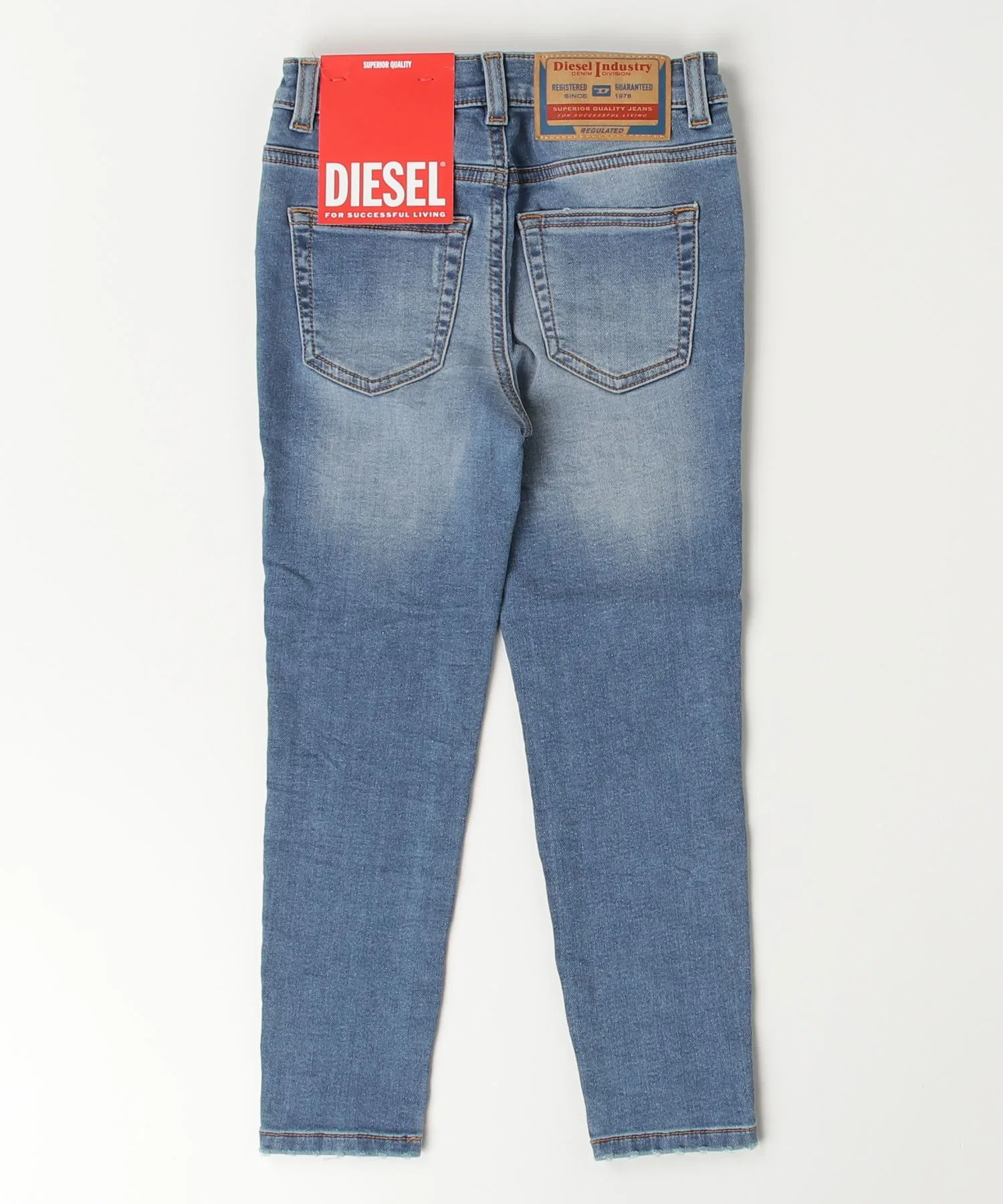Детские и подростковые джинсовые брюки DIESEL с пятью карманами — фото 4