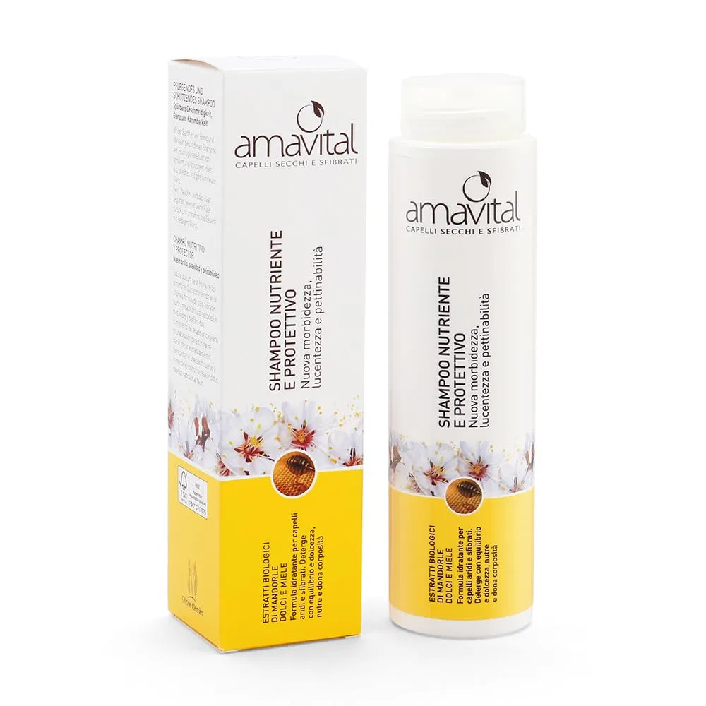 Шампунь Amavital Nourishing Protection для сухих и поврежденных волос Oficine Cleman