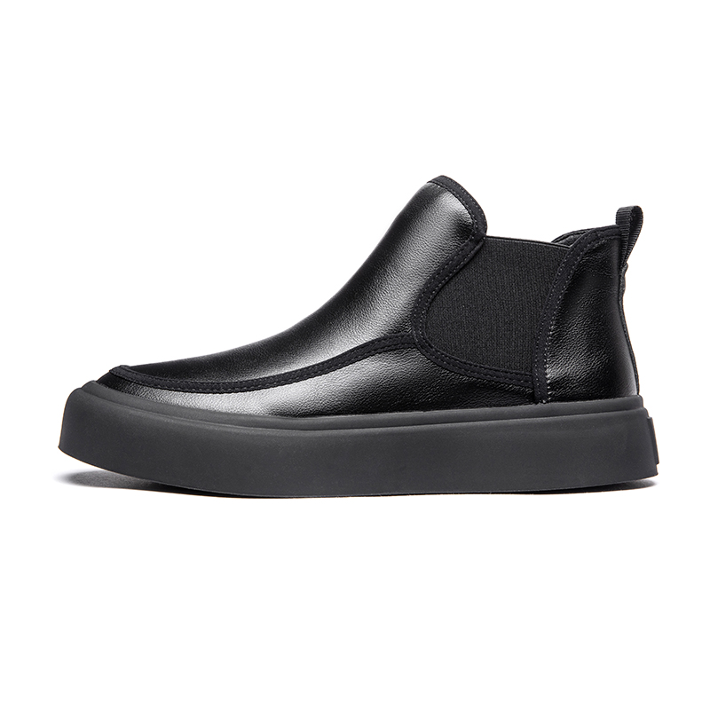 KACHILANG Мужские черные челси боуты с флисовой подкладкой, цвет Black, Fleece-Lined — фото 3