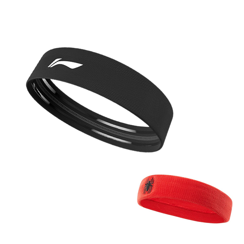 

Эластичные повязки от пота влагоотводящие повязки для бега и фитнеса Nylon + Spandex + Silicone Unisex LINING, черный