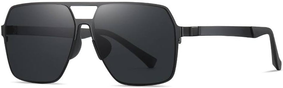 

Мужские солнцезащитные очки UV400, классические, цветные, с металлической оправой, для вождения, путешествий, велоспорта, женские очки с козырьком HVTVTLA, Bright Black Gray