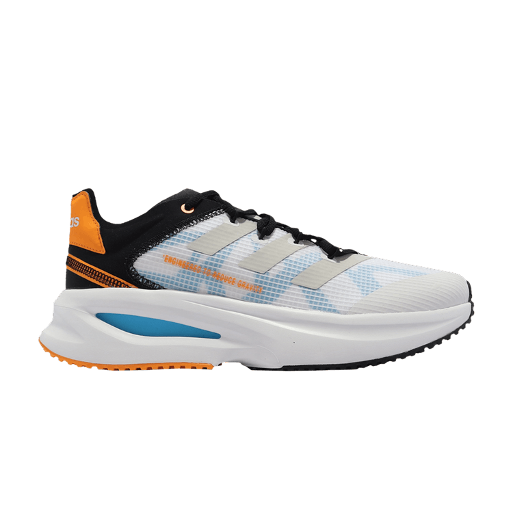 

Кроссовки Fluidflash 'White Solar Orange', белый