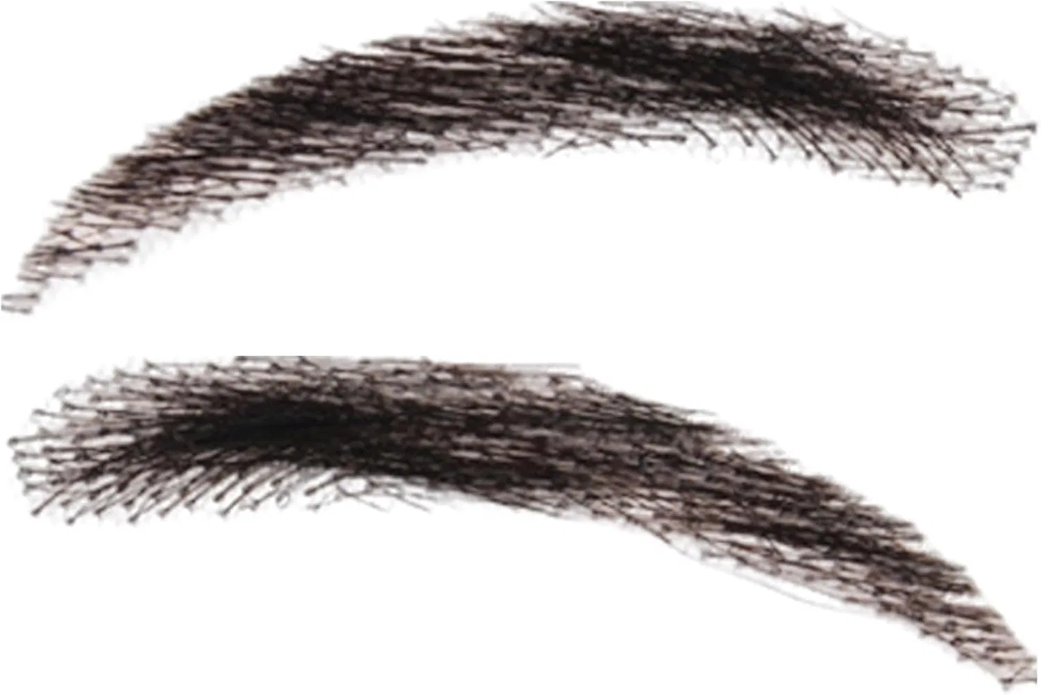 Накладные брови из натуральных волос для мужчин и женщин, черные, 1 пара