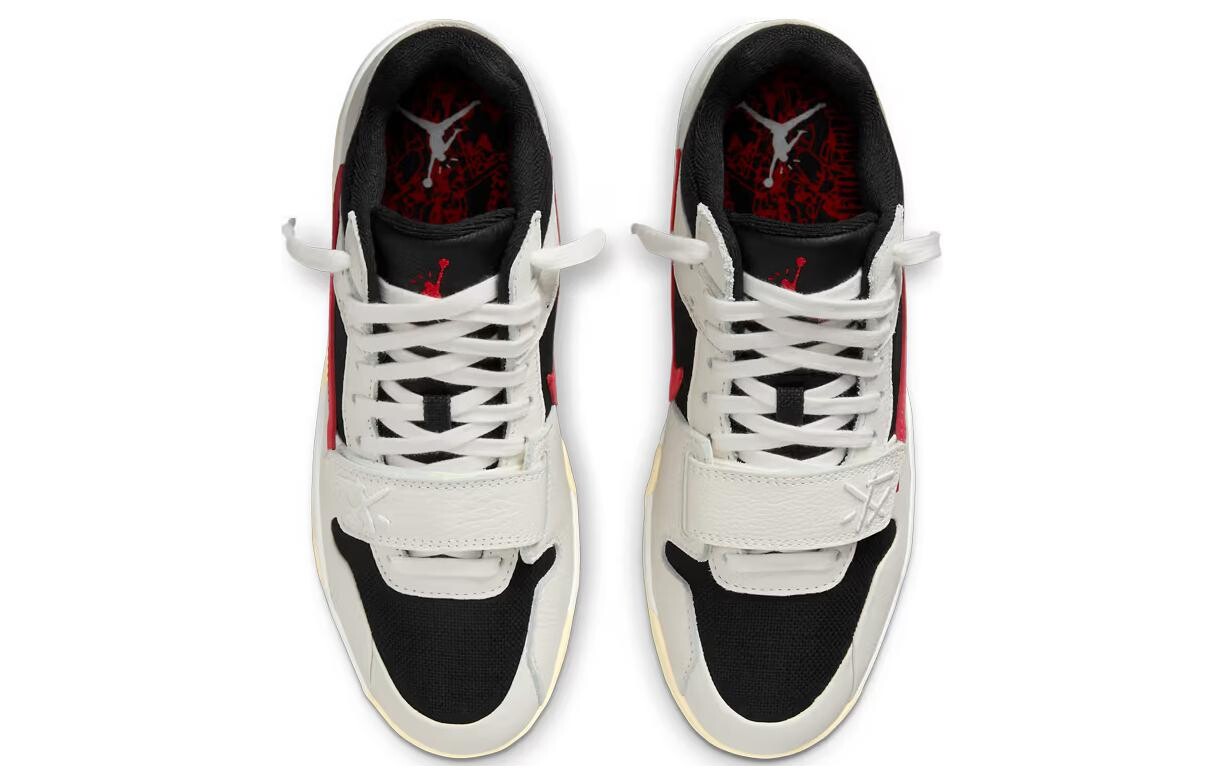 Мужские баскетбольные кроссовки Jordan Vintage, Beige black red — фото 3