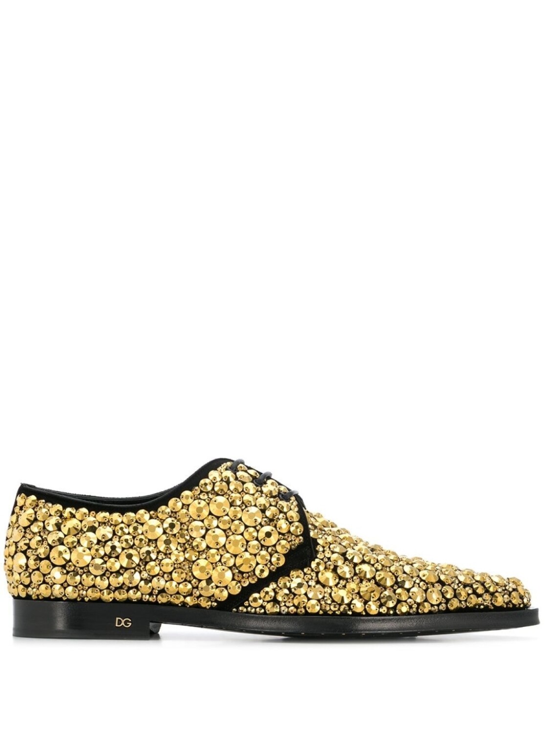 

Dolce & Gabbana дерби с кристаллами, золотистый