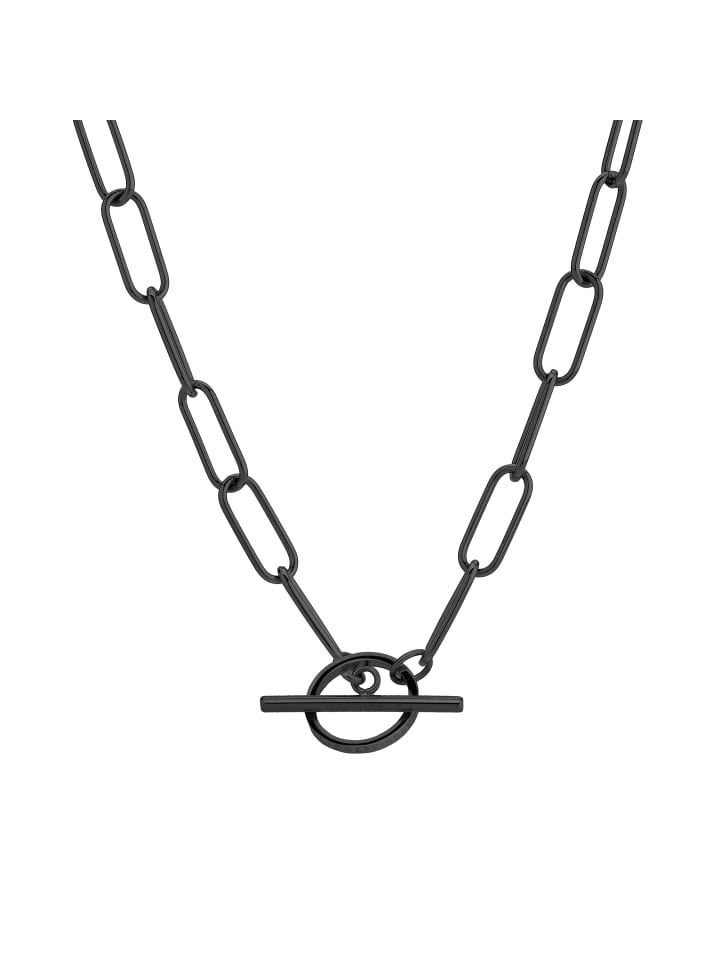 

LIEBESKIND BERLIN Колье-подвеска в форме буквы Т, черного цвета