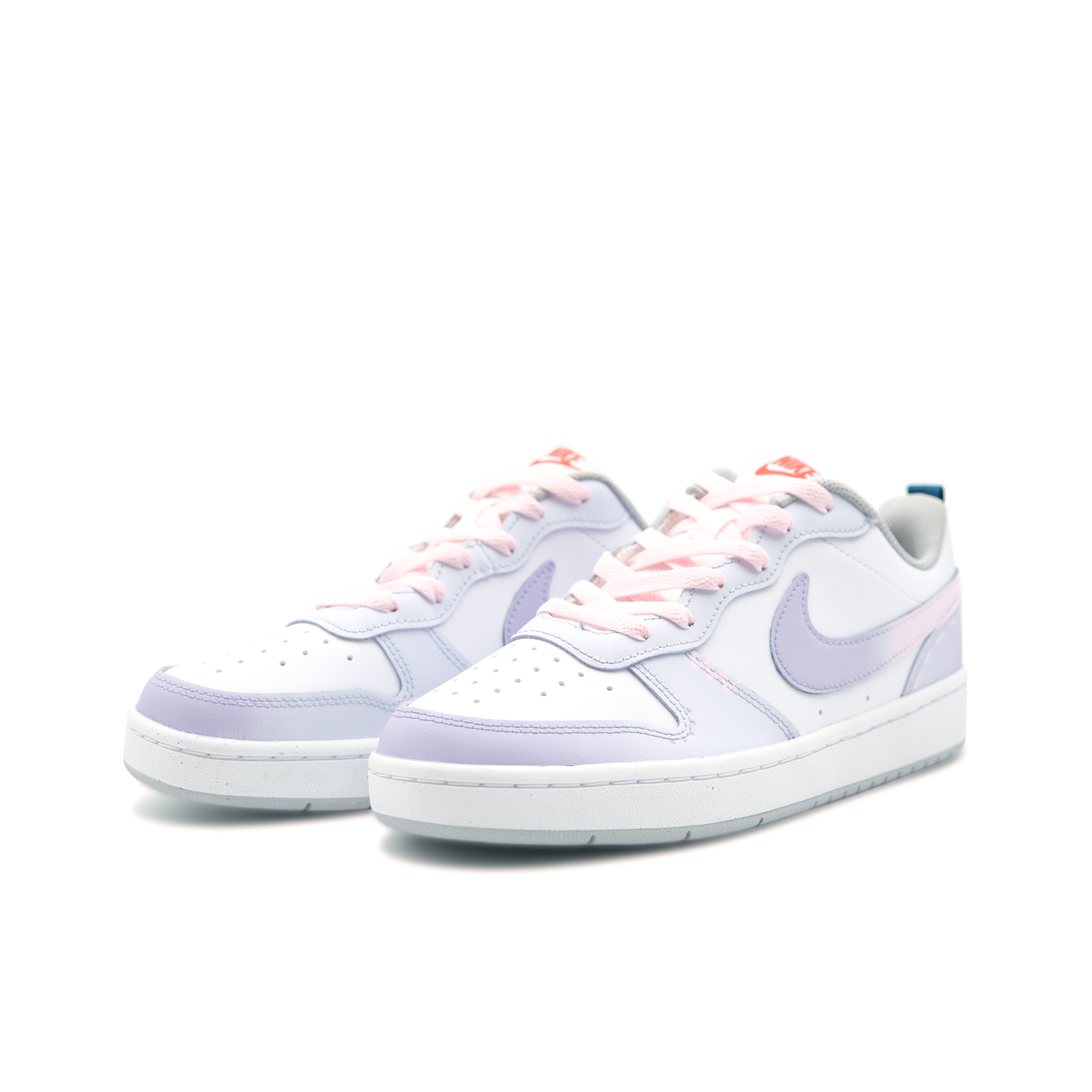 Court Borough нескользящие износостойкие низкие детские скейтбординг кроссовки Pink Purple для подростков Nike, светло-Lavender — фото 4
