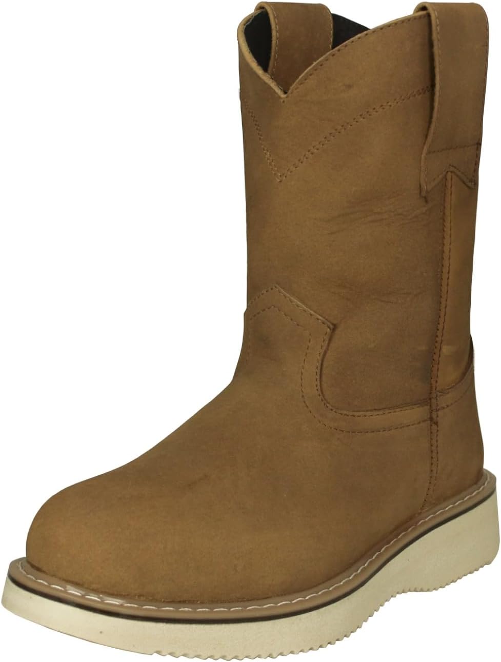 

Мужские ботинки Cowboy Professional 710RA светло-коричневые, кожаные, с антискользящей подошвой на танкетке, без шнурков, с мягким носком