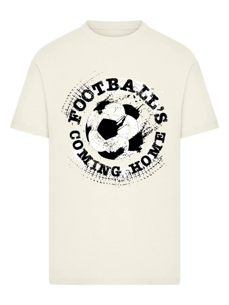 

Рубашка F4NT4STIC Footballs Coming Home Paint Splatter, песочный/светло-бежевый