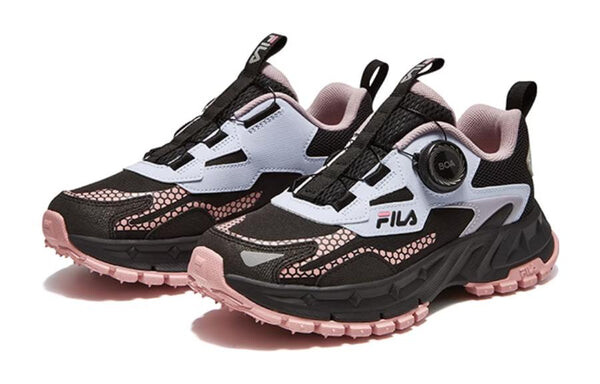 Кроссовки boa running shoes 'black white pink' Fila, черный — фото 3