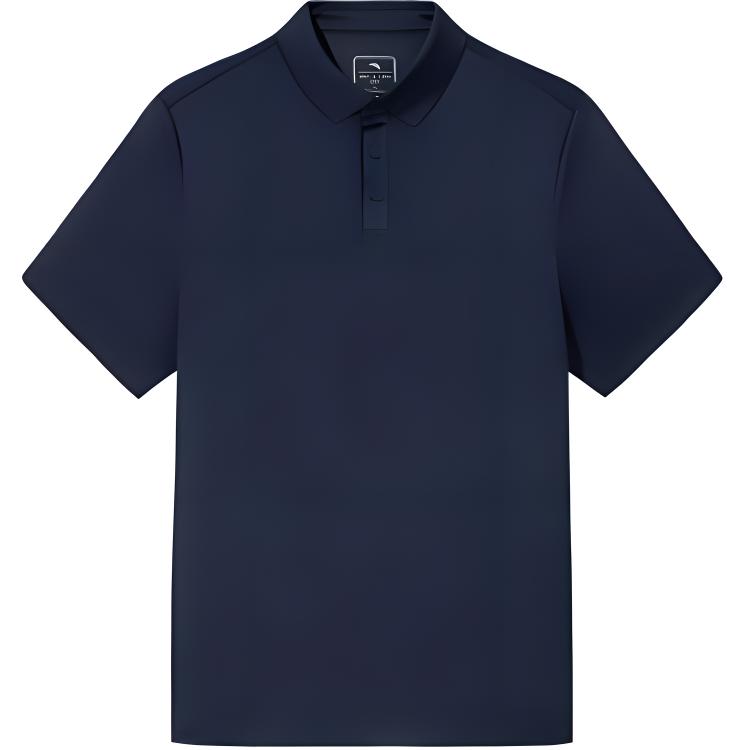 

ANTA Поло для разнообразных тренировок мужское Midnight Blue, Синий, ANTA Поло для разнообразных тренировок мужское Midnight Blue